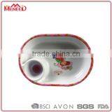Food Safety Custom Size Unbreakable Melamine Kids Dip Plate thumbnail-1