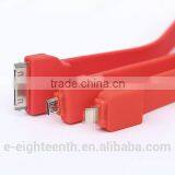 High Quality 2 in 1 Long Silicon Car Charger With USB Port 2.1A Output Apply to Android for Mobile thumbnail-6