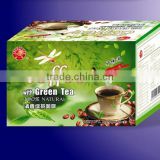 Box Packaging and Instant Coffee Type coffee with Green Tea/super green coffee