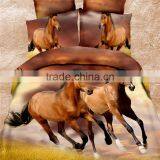 LUURY 3D Animal Horse Leopard Tiger Flower Bedding Bed Sheet Set Bedclothes Duvet Cover Set Bedding Set . thumbnail-1