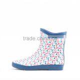 Bright Color Woman Short Rubber Rain Boots,rubber Gumboots thumbnail-3