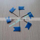 Colorful Flag Shaped Plastic Head Map Pin, Thumb Tack