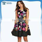 2015 Fashion Women Dress/floral Printing Dress Design/young Lady Dress thumbnail-1