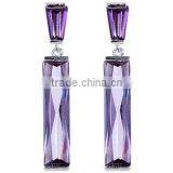 Dongzhou Purple 277 Rectangle Flat Back Sew on k5 Crystal Stones thumbnail-6