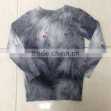 Children's no Hand Feeling Reactive Printing 100% Cotton Cardigan Sweater thumbnail-2