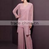 Newest Chiffon Long Sleeve With Pant Casual Dresses thumbnail-1