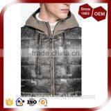 New Design Regular Fit Men's Camo-print Padding Quilting Jacket With Hood thumbnail-3