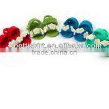 Baby Knit Cute Girls Shoes Hand Made Pattern Baby Shoes thumbnail-5