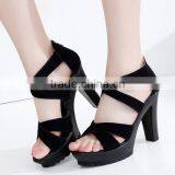 Ladies Fashion Shoes Women Sexy Big Size High Heel Sandals thumbnail-2