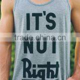 Trade Assurance Premium Spandex/Cotton Blank Mens Stringer Gym Tank Top thumbnail-5