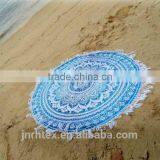 100% Cotton Custom Reactive Printing Round Towel Beach thumbnail-3