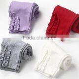 Hot Fashion Baby Leggings Girls Ruffled Panties Wholesale Knit Baby Girl Pants thumbnail-2