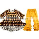Halloween Fall Clothing Girls Clothes Wholesale Boutique Childrens Ruffle Baby Clothes thumbnail-5