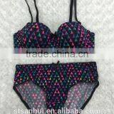 2017 OEM Bra Panty Set Women Underwear Printed Bra Panty Set thumbnail-1