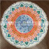 Gigantic Pizza Hamburger Donut Slice Round Beach Pool Home Shower Towel Blanket thumbnail-2