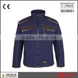 Mens TPU and Fleece 3 Layer Anti-abrasion Softshell Jacket Blue Men thumbnail-1