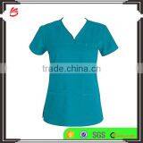 Colorful 2017 Custom Fashionable Scrub Top Nurse Hospital Uniforms Medical Scrubs Designs thumbnail-1
