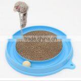 Corrugated Board Cat Scratchwith a Ball Mouse Toy thumbnail-1