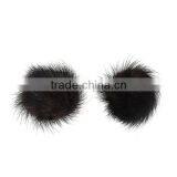 Wholesale Party Supplies Sable Dark Coffee Colorful Mink Fur Pom For DIY thumbnail-3