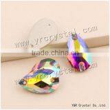 Teardrop Sew on Crystal ab Rose AB Flat Back Sew on Rhinestones Beads for Dress thumbnail-3