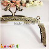 Vintage Bird Closure DIY Clutch With Sewing Holes Bag Frame Coin Purse Frame thumbnail-5
