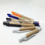 Wholesale Logo Custom Novelty Design Recycle Kraft Paper Ball Point Pen thumbnail-3