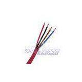 Red FPLR 18 AWG Fire Alarm System Cables With PVC Insulation Riser