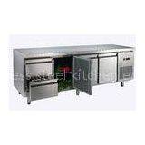 Counter Depth Reach In Refrigerator Freezer With Two Drawers / Three Doors