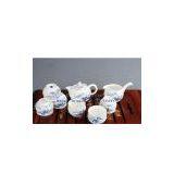 Blue Chinese Painting Porcelain Gongfu Tea Set thumbnail-1