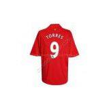 Liverpool 08-10 home Torres #9 soccer jersey