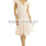 2015 New Style Custom Gowns A-line V-neck CHiffon and Organza Formal Short Prom Dress Evening Dress ED0308 thumbnail-1