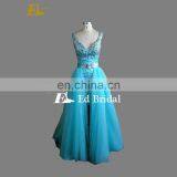 Fashion Detachable Skirt Stone Beaded Two Piece Sexy Prom Dress For Girls thumbnail-1