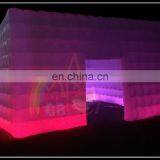 Top Selling Inflatable Cube Tent With Led Lighting , Inflatable Square Tent , Infaltable Air Tent for Sale thumbnail-3