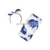 2Pcs Muslin Swaddle Blankets Headband Set Soft 100% Cotton Newborn Receiving Blankets Infant Swaddling Wrap Sleepsack thumbnail-4