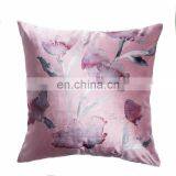 Premium Velvet Watercolour Floral Digital Print Cushion Cover for Home Deco thumbnail-2