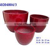 Glossy Light Cement Planters | S0204804/3 thumbnail-1