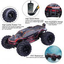 1:10 Scale Remote Control Car Truck, 80+ KM/H High Speed RTR RC Truck, 2.4GHZ Radio Controlled Electric RC Car, 4WD 4x4 Off Road Monster Truck for Adults, IPX7 Waterproof Racing Vehicle Truck thumbnail-4