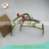 16*6.5cm Antique Brass Metal Purse Frames Red Kiss Clasp thumbnail-2