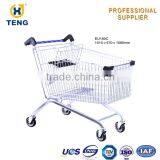 Europe Style 180L Supermarket Shopping Cart Trolley Foldable Shopping Trolley Wheel thumbnail-1