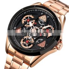 SKMEI 1678 stainless steel strap men stylish watches quartz watch made in china relojes hombre luxury