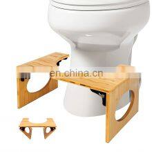 Bathroom Squatting Urinal Adjustable Bamboo Squatting Toilet Stool thumbnail-1