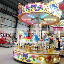 Factory Direct Supply Fairground Kids Ride Small Carousel Ride Backyard Carousel for Sale thumbnail-3