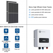 Small Total Home House Dc To Ac Pure Sine Wave Solar Pv Inverter 5kw 3kw On Grid Tie System 5 Kw Roof Top Complete Sets Package thumbnail-2