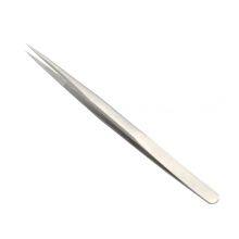 Stainless Steel Precision Sandblasting Tweezers Extremely Fine Pointed Straight Elbow IC Chip Electronic Super Hard Tweezers Clamp SS-11 Tweezers thumbnail-5