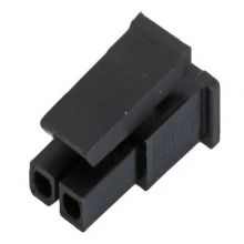 Micro-Fit 3.0 Receptacle Housing, Single Row, 2 Circuits, UL 94V-0, Low-Halogen, Black 436450200