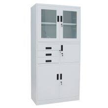 Home Office Metal File Cabinet Steel Cupboard With 3 Drawers And Safe Vault for Office School thumbnail-2
