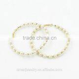 2015 New Gold Plated Circle Earring,Drop Earring Fashion Pearl Earring thumbnail-2