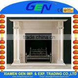 Home Decoration White Marble Fireplace Carving thumbnail-1