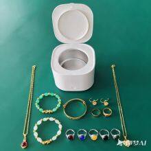 Ultrasonic Jewelry Cleaner, 48KHz Ultrasonic Cleaner Machine for Jewelry, Rings, Watch Strap, 304 Stainless Steel Tank thumbnail-1