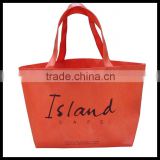 Shopping non woven bag with inforced handle